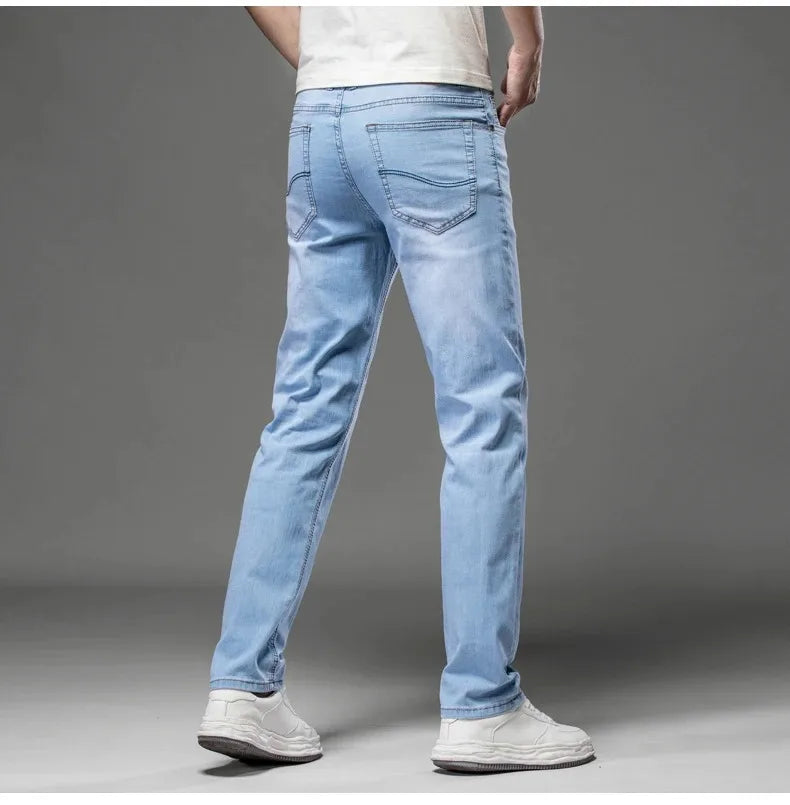 2025 Brand Jeans Summer Style Utr Thin Light  Men's Jeans Fashion Male Casual Denim Men's Jeans Slim Wholesale Jeans