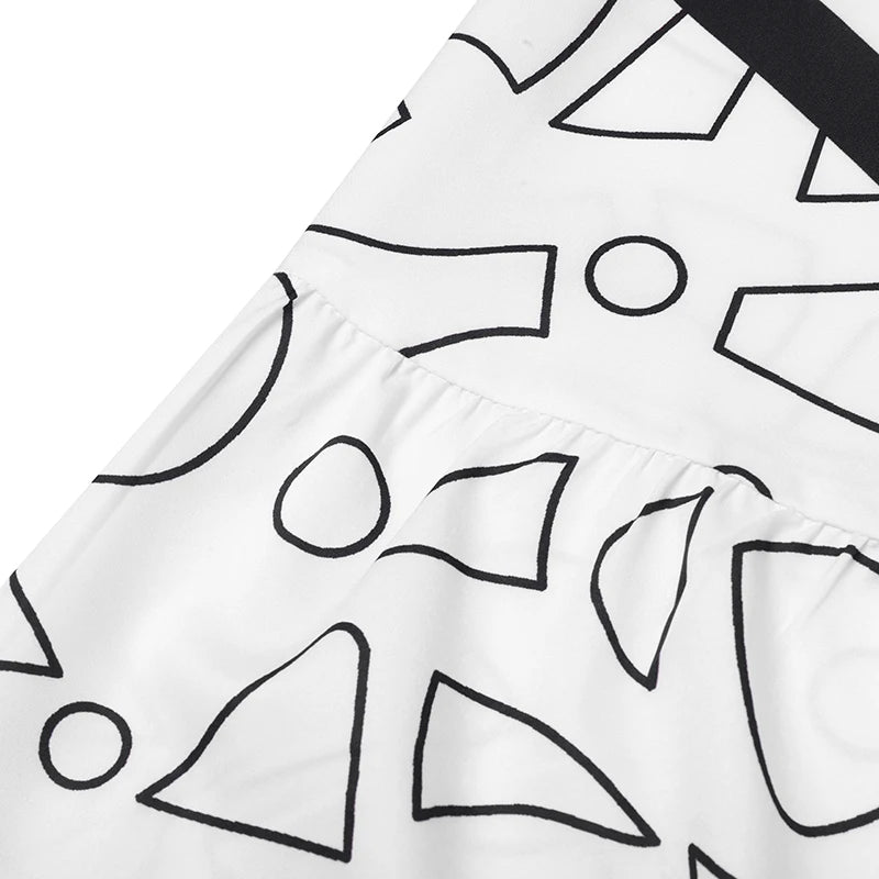 VONDA Plus Size Ruffled Women Bohemian Vestidos Autumn Long Maxi Robe Print Party Elegant 3/4 Sleeve Casual Loose Dress 5XL