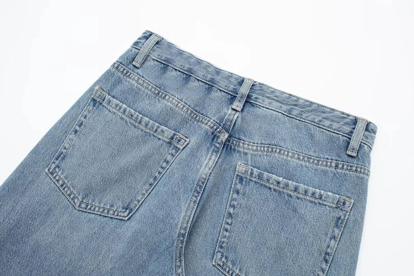 HH Jeans For Women 2023 Worn In All Seasons Denim 4 Colors Long Trousers Female Cool High Street Women's Wide Leg Pants