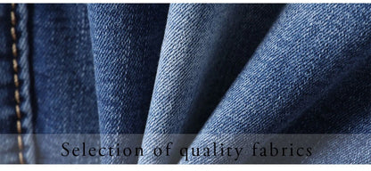 Summer Woman's Jeans Cropped Jeans Ladies Cropped Trousers Skinny Knee Length Jeans Women Elastic High Waist Mom Jeans Oversize