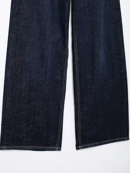 Willshela Women Fashion Denim Solid Straight Jeans Pant High Waist Full Length Casual Female Chic Lady Long Trousers