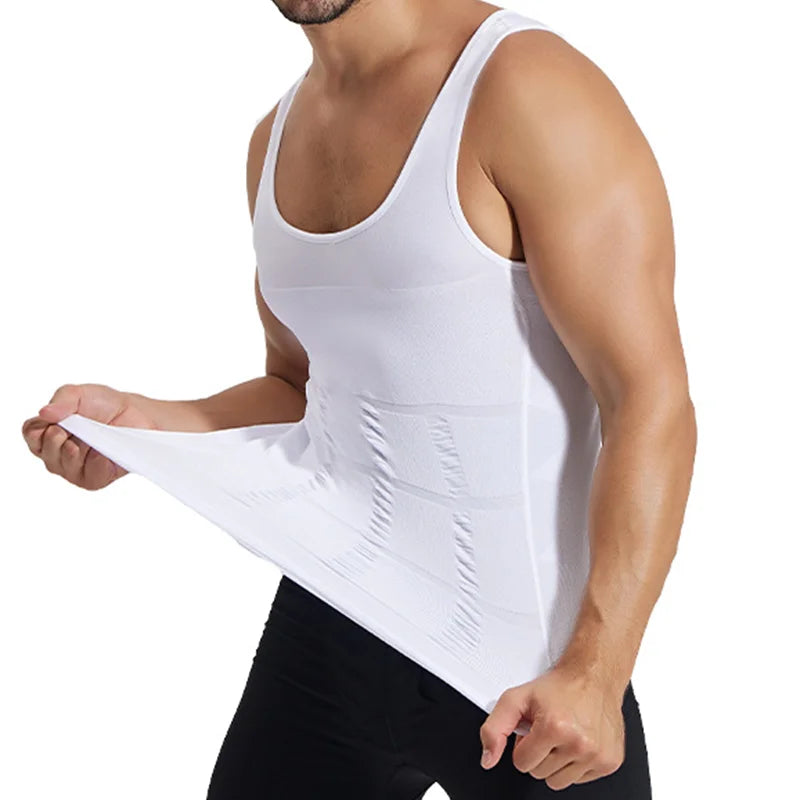 Mens Compression Sleeveless Jersey Fitness Clothes Training Shirts Gym Tank Tops Running Sports Skinny Vest Tight T-Shirt