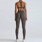 Gym Clothes Women 2 Pcs Yoga Set Breathable Sports Bra High Waist Leggings Women's Tracksuit Sportswear Fitness Suit Activewear