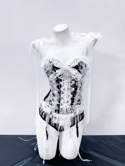 Skull top vintage tops gothic  tank tops  y2k tops y2k fashion  y2k crop top Punk Tank Tops Lace tops Cross Tops e girl clothes