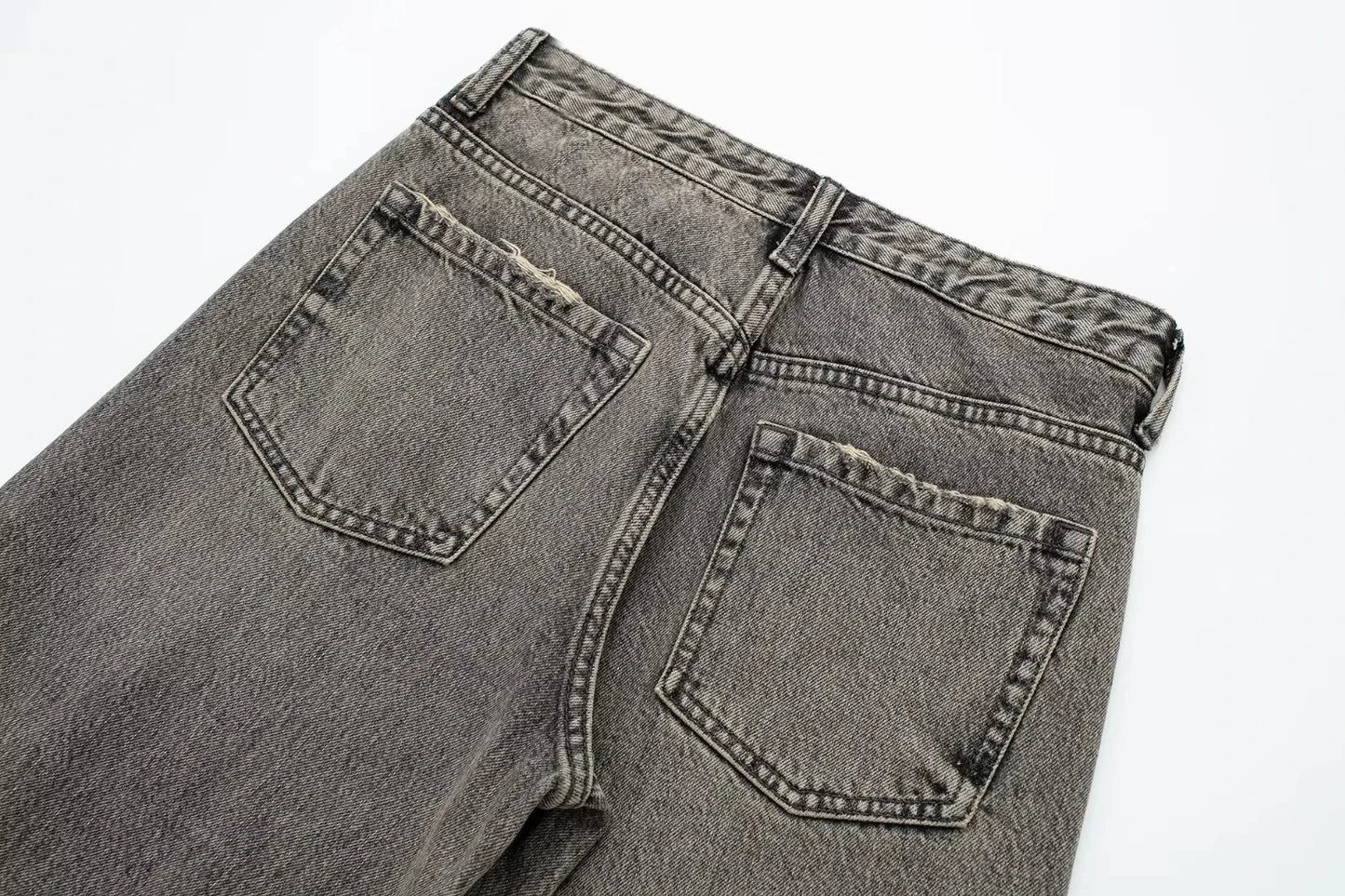 HH Jeans For Women 2023 Worn In All Seasons Denim 4 Colors Long Trousers Female Cool High Street Women's Wide Leg Pants