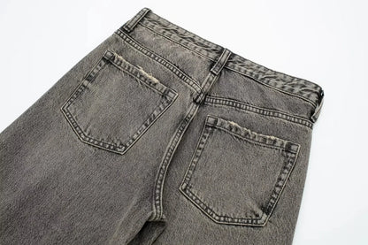 HH Jeans For Women 2023 Worn In All Seasons Denim 4 Colors Long Trousers Female Cool High Street Women's Wide Leg Pants