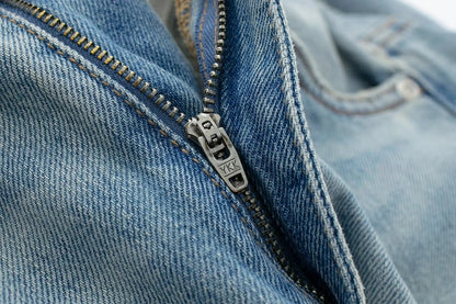 HH Jeans For Women 2023 Worn In All Seasons Denim 4 Colors Long Trousers Female Cool High Street Women's Wide Leg Pants