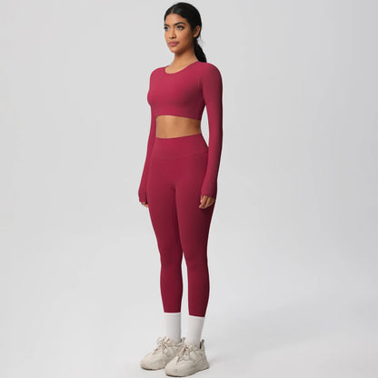 Yoga Suit Sports Set Gym Push Up Shockproof High Intensity Pilates Clothes Women Breathable Quick Drying Women's Yoga Pants