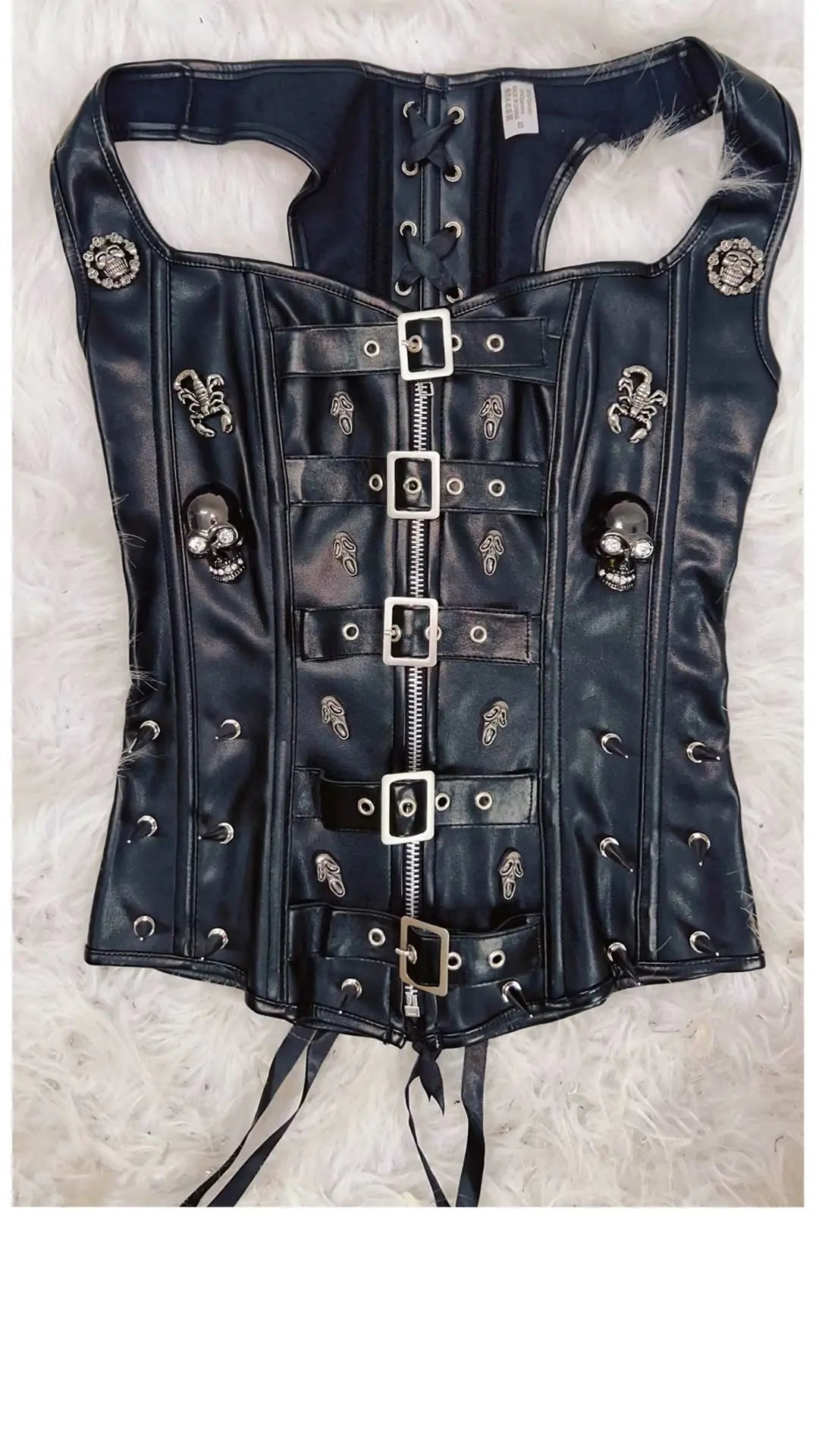 Skull Tank Tops Rivets Tank Tops Gothic Tank Tops Punk Tank Tops gothic clothes y2k clothes y2k fashion bustier top vintage tops