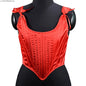 Corset Tops for Women Renaissance Boned Overbust Bustier Corset Top