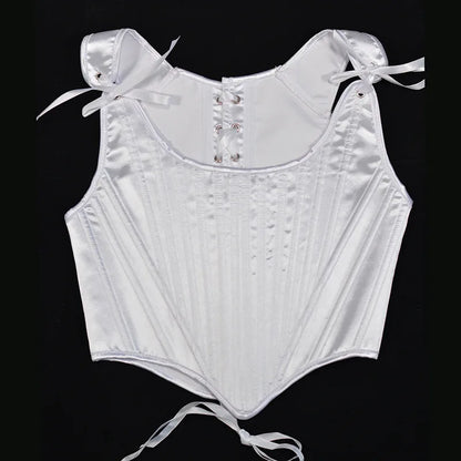 Corset Tops for Women Renaissance Boned Overbust Bustier Corset Top