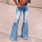Womens Jeans Retro Solid Color High Waist Stretch Denim Pants Sexy Design Jeans Fashion Streetwear Daily Female Elastic Trousers