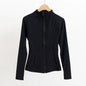 Yoga Clothes Windbreaker Women's Autumn Winter Professional Sports Jogging Cycling Long-sleeved Fitness Running Shirts Tops Gym