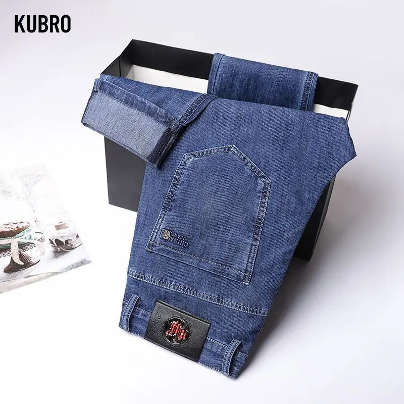 Men's New Fashion Business Jeans for Autumn and Winter  Classic Style Casual Stretch Slim Jeans  Men's Brand Jeans Jeans Pants