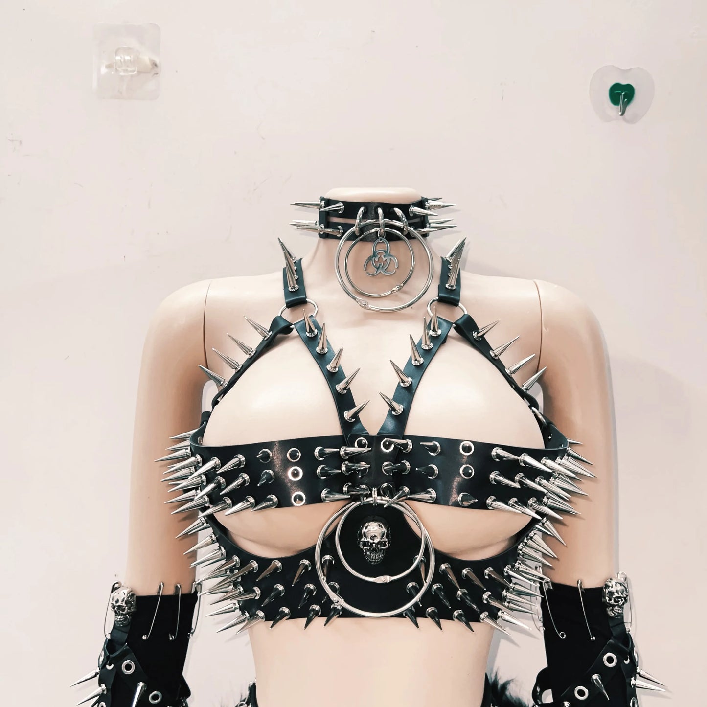 Skull top vintage tops Gothic Tank Tops Punk  Tops y2k clothes y2k crop top gothic clothes y2k top harajuku Tank Tops rivet Tops