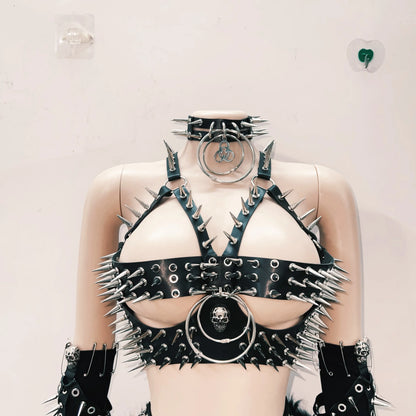 Skull top vintage tops Gothic Tank Tops Punk  Tops y2k clothes y2k crop top gothic clothes y2k top harajuku Tank Tops rivet Tops