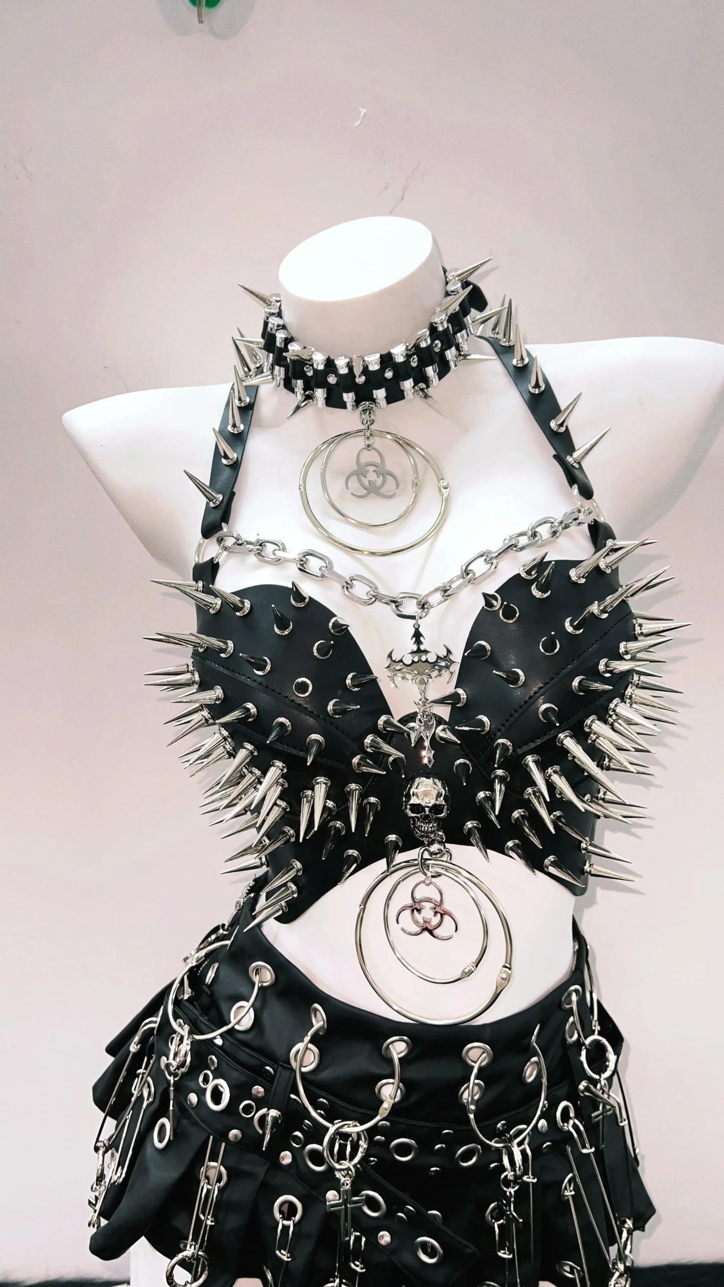 Rivet Tank Tops  Gothic Tank Tops Punk Tank Tops y2k clothes y2k crop top gothic clothes Skull top vintage tops  y2k fashion