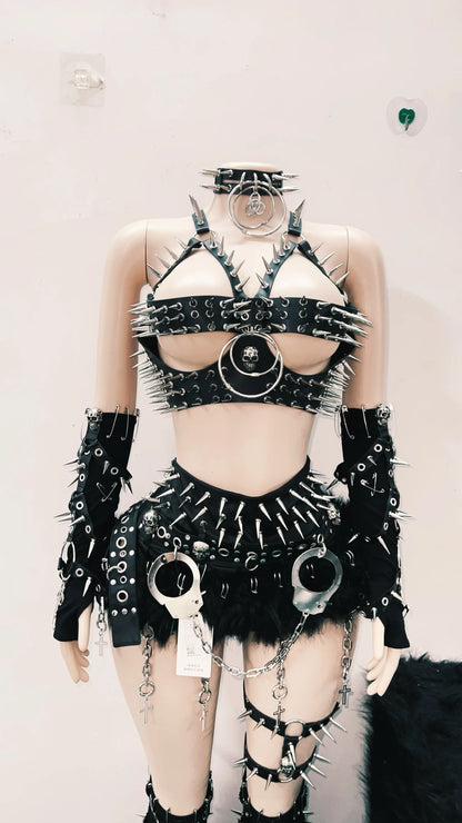 Skull top vintage tops Gothic Tank Tops Punk  Tops y2k clothes y2k crop top gothic clothes y2k top harajuku Tank Tops rivet Tops