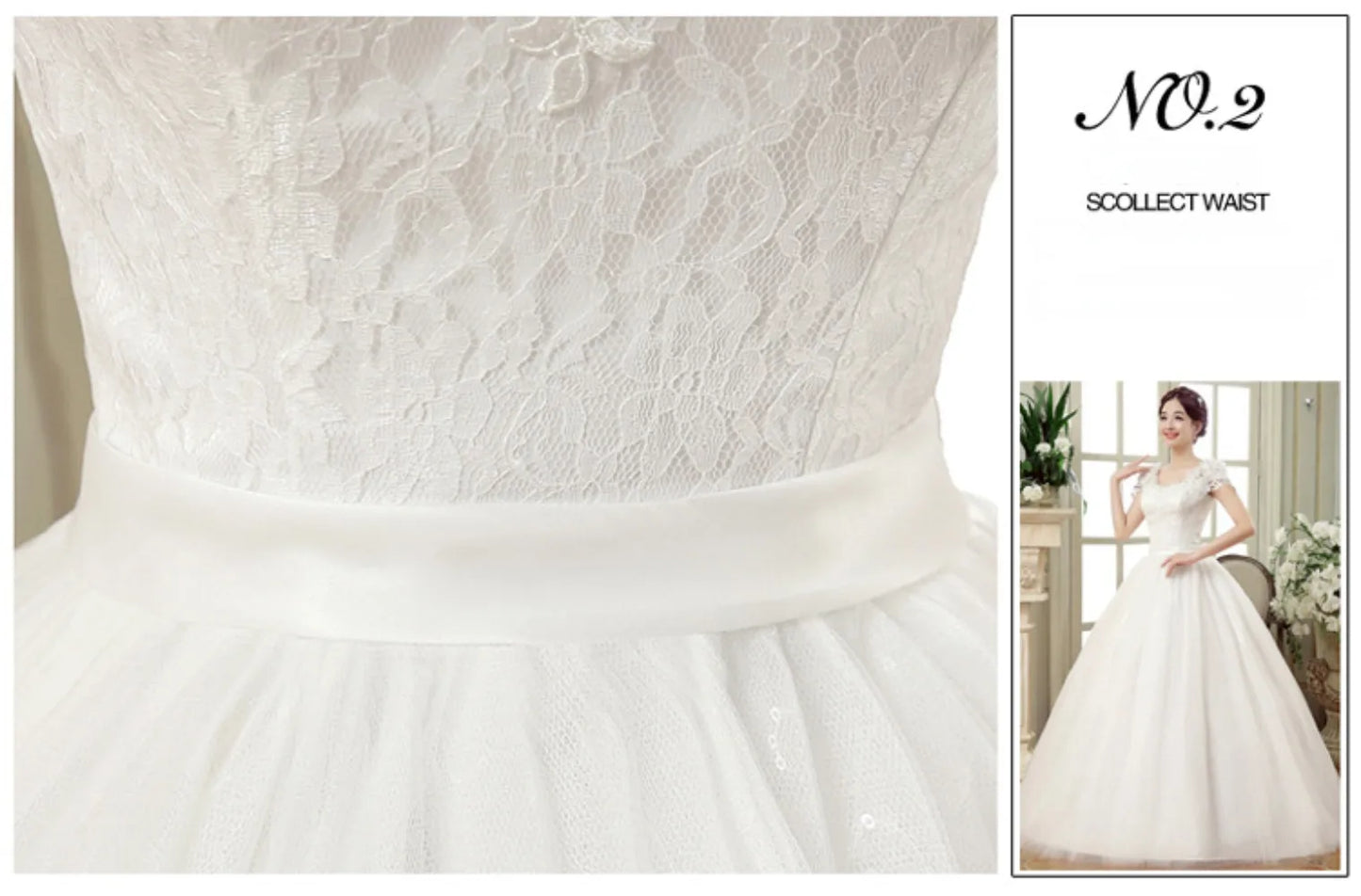 New Plus Size Wedding Dress Slimming Floor-length Back Strap Lace Flower Wedding Dresses for Women White Dress Vestidos De Novia