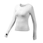 Fitness Tops Women Tight Sports Long Sleeve Yoga Clothing Running Training Clothes Gym Workout Shirt Comfortable Training Cloth