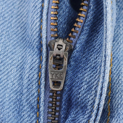 Women's European and American style layered denim vest top with belt high waisted straight leg jeans set