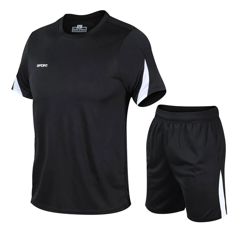 2 Piece Men's Quick Dry Gym Fitness Badminton Sports Suit Clothes Running Jogging Sportswear Workout Workout Set Sportswear