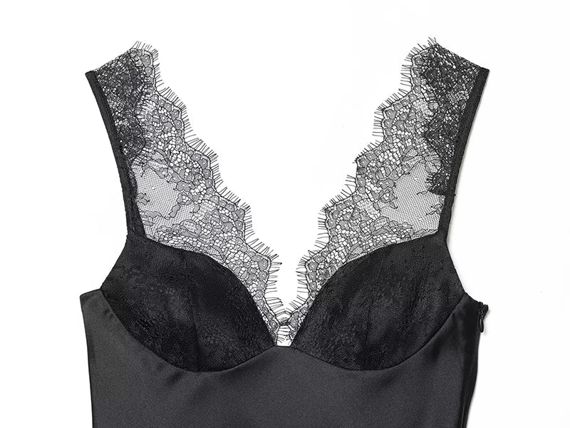 Women's Tops Fashion Lace Sexy Backless Sleeveless Tops Female Chic Tops