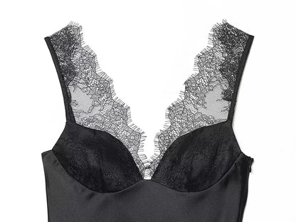 Women's Tops Fashion Lace Sexy Backless Sleeveless Tops Female Chic Tops