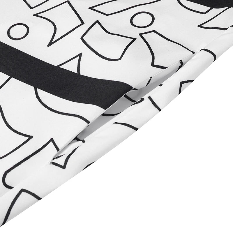 VONDA Plus Size Ruffled Women Bohemian Vestidos Autumn Long Maxi Robe Print Party Elegant 3/4 Sleeve Casual Loose Dress 5XL