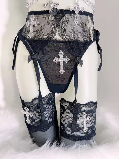 Lace Tank Tops Cross Tops LolitaTank Tops Kawaii Tank Tops Gothic Tank Tops y2k accessories harajuku fashion y2k crop top