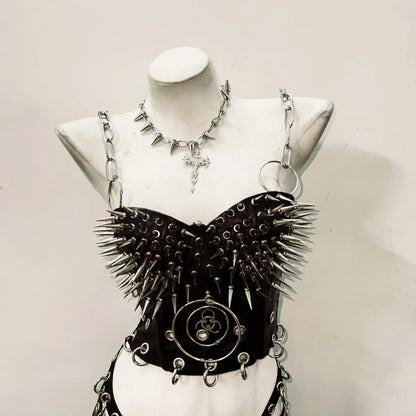 Rivets Tank Tops gothic clothes y2k crop top Cross Tops Gothic Tank Tops Punk Tank Tops Skull top vintage tops y2k fashion