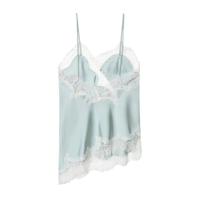 MUJER Women's Tops Black Lace Top Female Sexy Backless Tops for Women Camisole Sleeveless Tops Woman Coquette Tanks Camis Tops