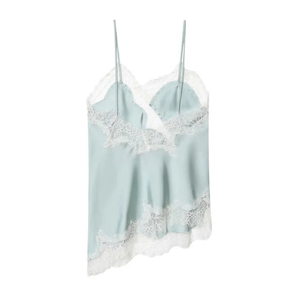 MUJER Women's Tops Black Lace Top Female Sexy Backless Tops for Women Camisole Sleeveless Tops Woman Coquette Tanks Camis Tops