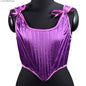 Corset Tops for Women Renaissance Boned Overbust Bustier Corset Top