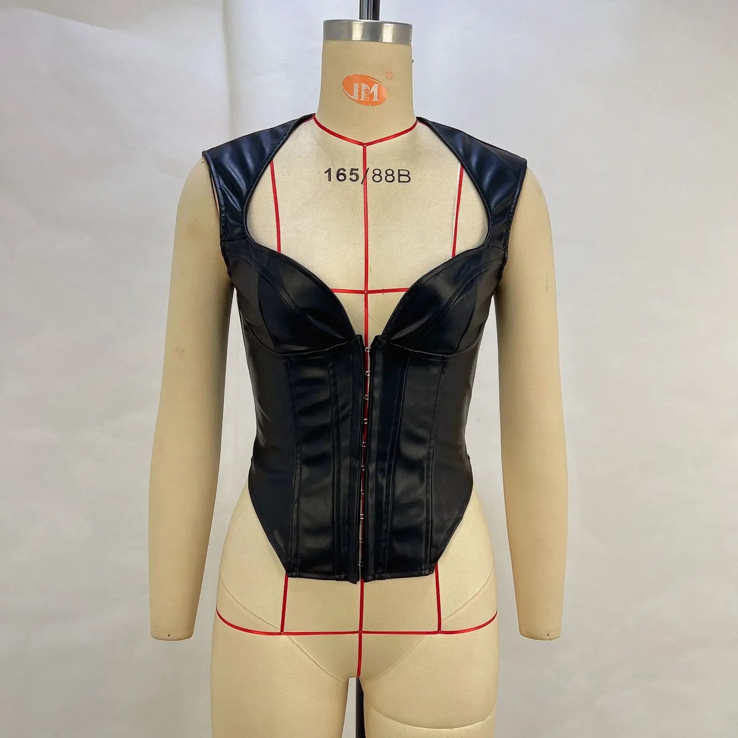 Tank Tops Women Clothes Sexy Hot Girl PU Leather Fashion Sleeveless Wrapped Chest Nightclub Vest Female Y2K 2025 Summer New