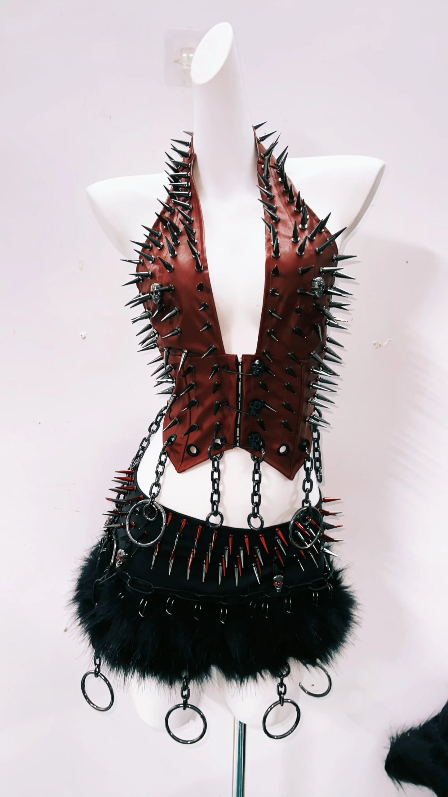 Gothic Tank Tops Punk Tank Tops halter topy2k clothes y2k crop top gothic clothes y2k top rivetTank Tops Skull top vintage tops