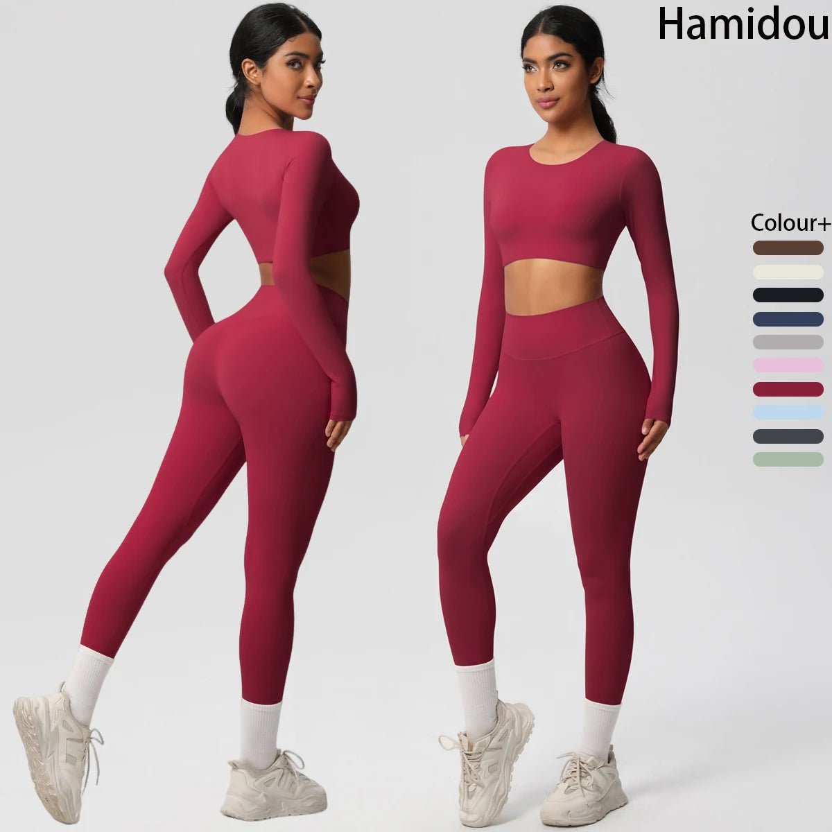Yoga Suit Sports Set Gym Push Up Shockproof High Intensity Pilates Clothes Women Breathable Quick Drying Women's Yoga Pants