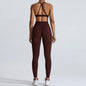 Gym Clothes Women 2 Pcs Yoga Set Breathable Sports Bra High Waist Leggings Women's Tracksuit Sportswear Fitness Suit Activewear