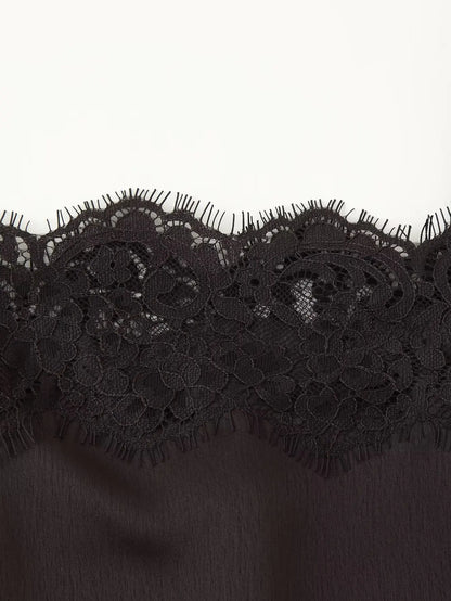 Women's Tops Spring 2026 New Blouses Fashion Tube Top Slim Sling Lace Camis Tops Women Summer Street Travel Holiday Youth Blouse