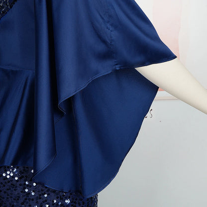 Plus Size Evening Dresses for Women African Luxury Gown Elegant Turkey Muslim Wedding Party Long Dress Ankara Sequin Robe 2026