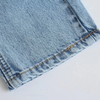 2024 Spring New Women's Fashion and Elegance Versatile Loose and Comfortable Straight leg Jeans