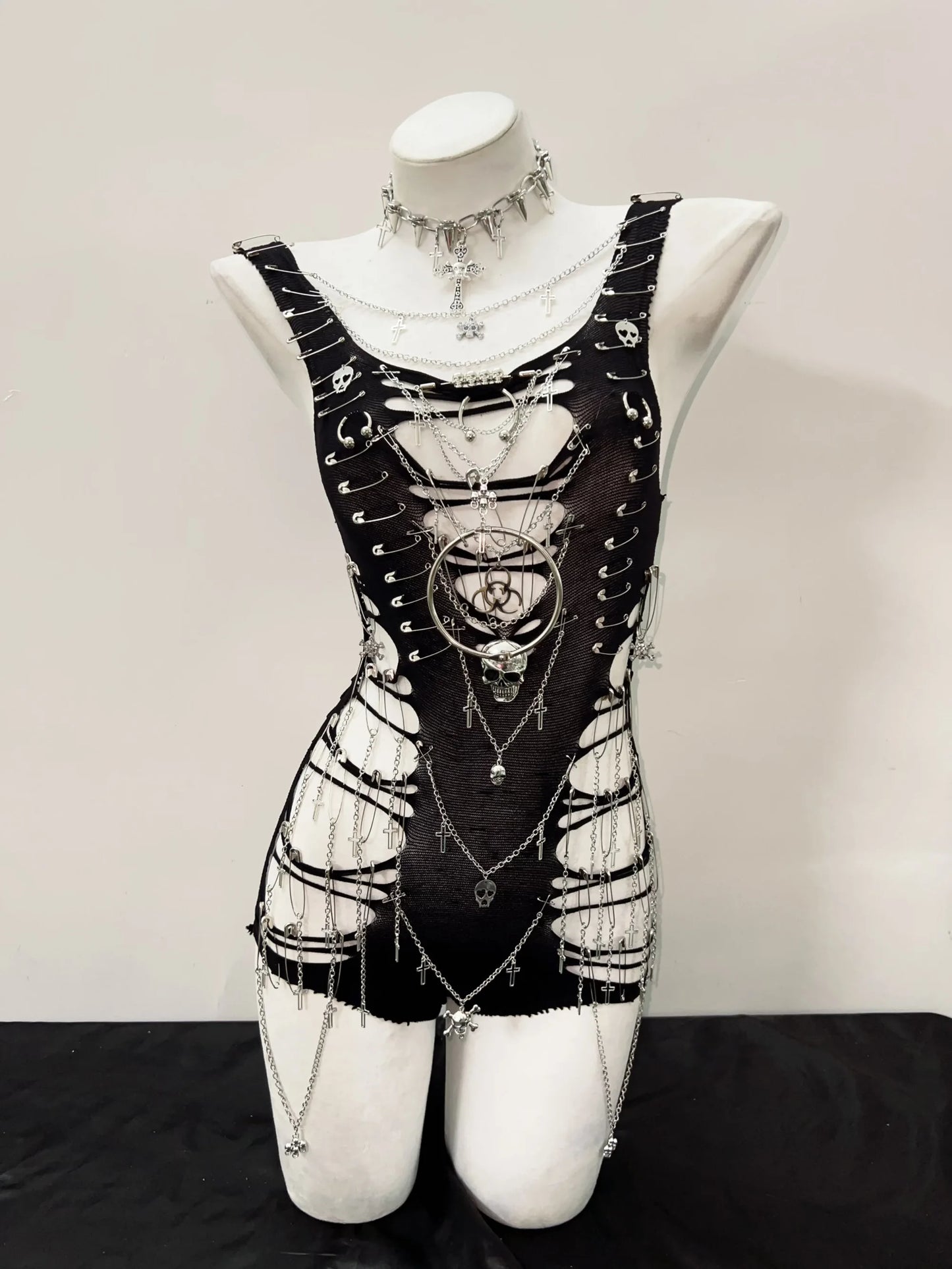 Gothic Tank Tops Punk Tops y2k fashion Cross Tops bustier top y2k crop tops gothic clothes Skull top fairy grunge y2k clothes