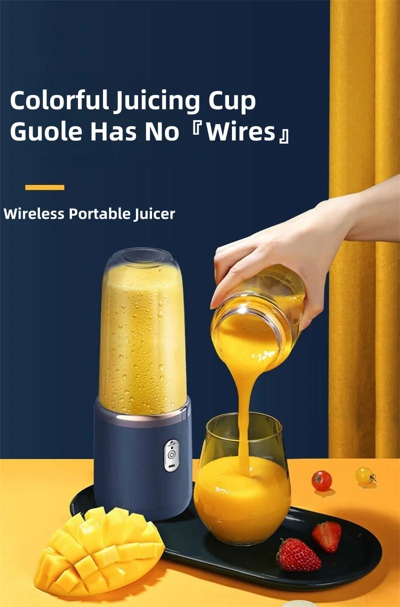 1pcs Portable Electric Juicers Sport Juice Cup Multifunction Fruit Vegetable Food Mixers Milkshake Make Blender Rechargeable