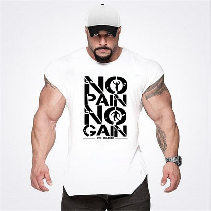 Gym Clothing Mens Bodybuilding Hooded Tank Top Cotton Sleeveless Vest Sweatshirt Fitness Workout Sportswear Tops Male Suspenders