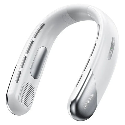 Xiaomi Portable Neck Fan Mini Bladeless Silent Neckband Fan USB Rechargeable 3 Speeds Mute Wireless Electric Cooler For Sport