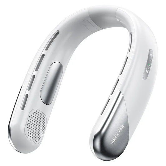 Xiaomi Portable Neck Fan Mini Bladeless Silent Neckband Fan USB Rechargeable 3 Speeds Mute Wireless Electric Cooler For Sport