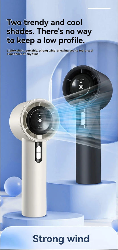 Xiaomi 2025 Handheld high-speed fan USB charging mini portable 100 speed turbo violent small fan 3000mAh For Sport
