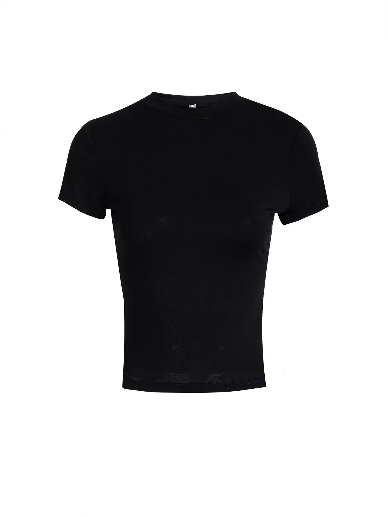 Tops for Women 2025 Spring and Summer Y2K Style Solid Color Slim Fit Short-sleeved T-shirt for Women