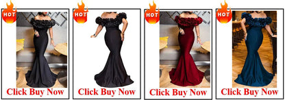 Plus Size Evening Dresses for Women African Luxury Sequin Gown Elegant Turkey Wedding Party Long Dress Ankara Ladies Clothing