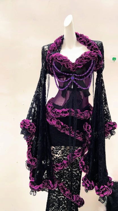 Gothic Tank Tops Punk Tank Tops LolitaTank Tops Kawaii Tank Tops y2k clothes vintage Tops Lace harajuku Tank Tops gothic clothes